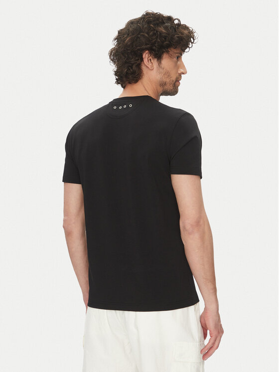 La Martina La Martina Tricou Andy MAR311 JS324 Negru Regular Fit