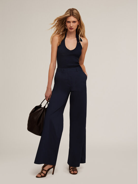 Motivi Motivi Pantaloni di tessuto P004Q003967N034 Blu Over Fit