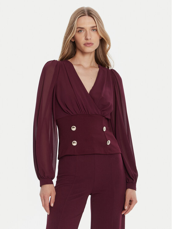 Rinascimento Rinascimento Bluse CFC0126180003 Dunkelrot Regular Fit
