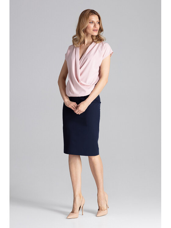 FIGL FIGL Halenka M652 Růžová Regular Fit