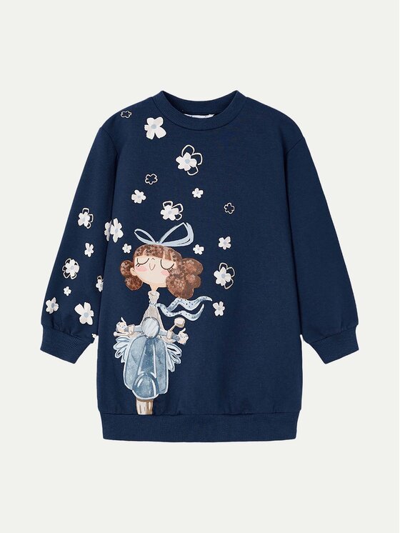 Mayoral Mayoral Трикотажна сукня 4933 Cиній Regular Fit