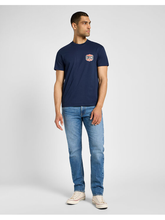 Lee Lee Jeansy DAREN ZIP FLY Niebieski Regular Fit