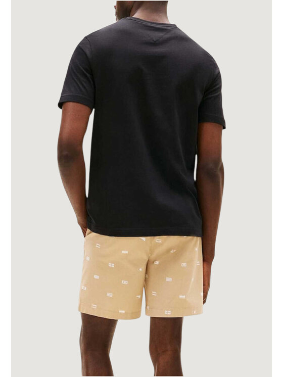 Tommy Hilfiger Tommy Hilfiger T-Shirt ITHACA FLAG TEE Μαύρο Casual Fit