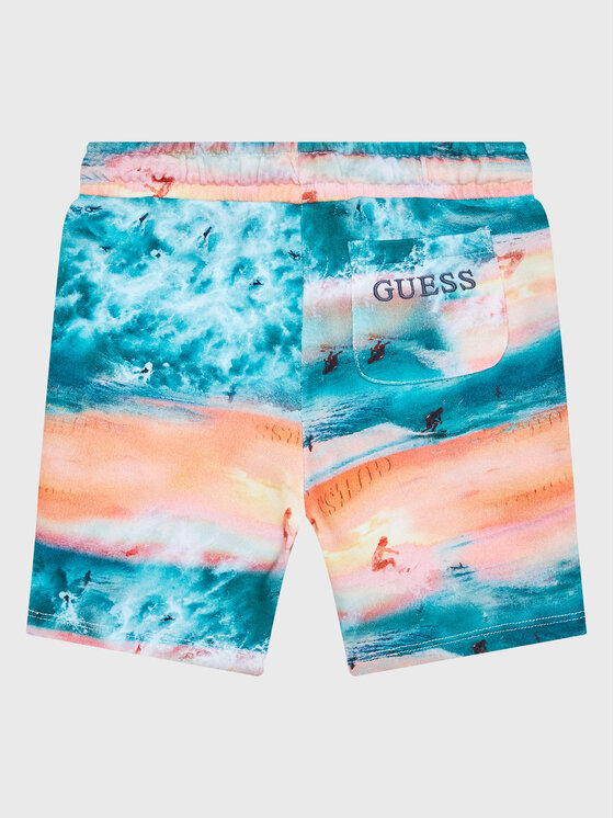 Guess Guess Sportske kratke hlače N3GD04 KA6R3 Narančasta Regular Fit