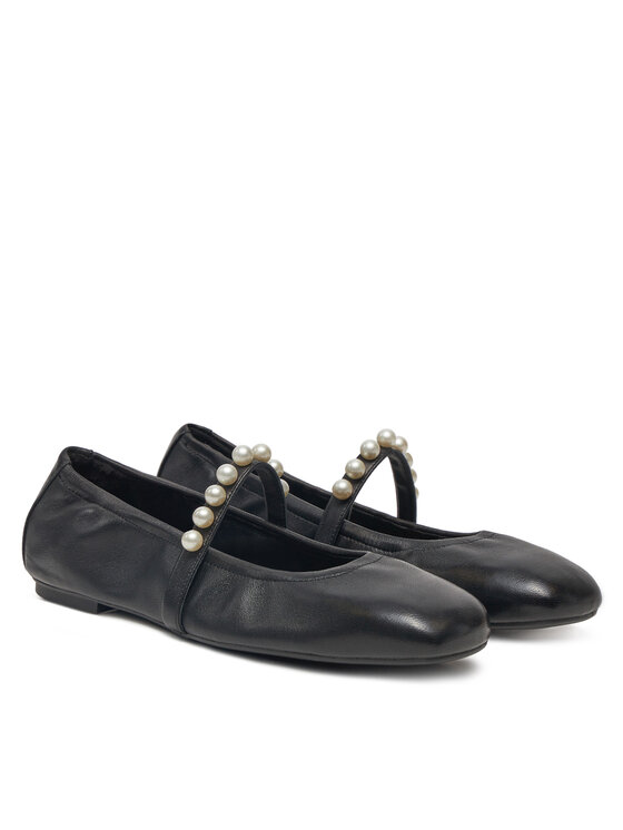 Stuart Weitzman Stuart Weitzman Baleriny Goldie Ballet Flat SF896 Czarny