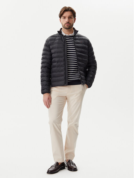 Tommy Hilfiger Tommy Hilfiger Bunda pro přechodné období Core Packable MW0MW39990 Černá Regular Fit