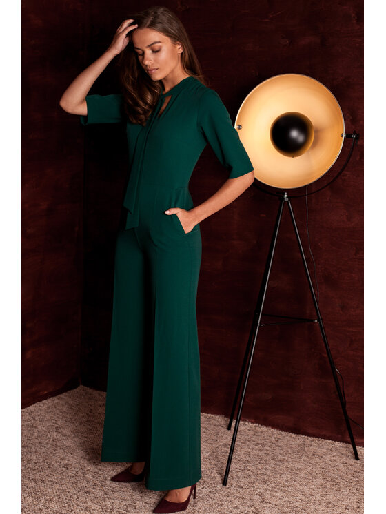 Stylove Stylove Kombinezon S243 Zielony Regular Fit