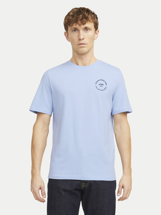 Jack & Jones Jack & Jones T-shirt Simon 12269280 Svijetloplava Standard Fit
