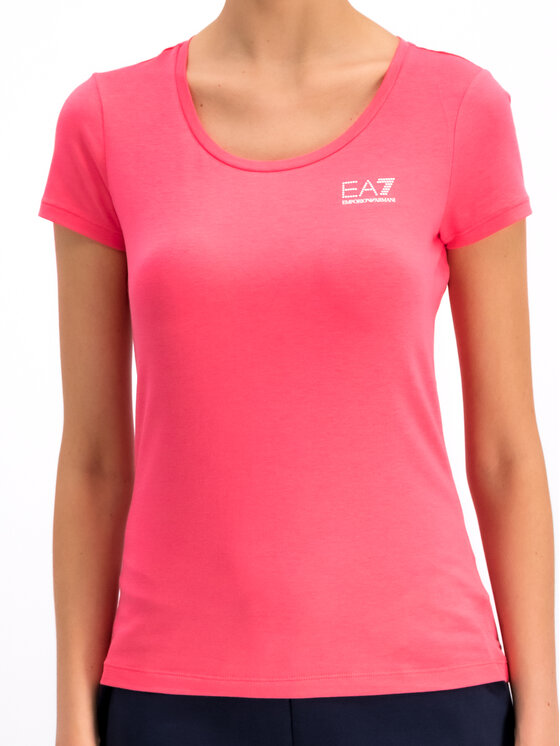 EA7 Emporio Armani EA7 Emporio Armani T-Shirt 3GTT01 TJ28Z 1456 Růžová Regular Fit