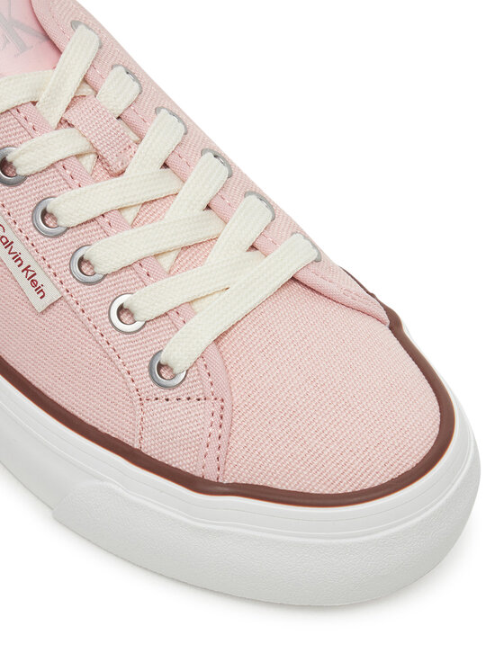 Calvin Klein Jeans Calvin Klein Jeans Кросівки Vulc Flatform Ctn Logo Tag YW0YW01838 Рожевий