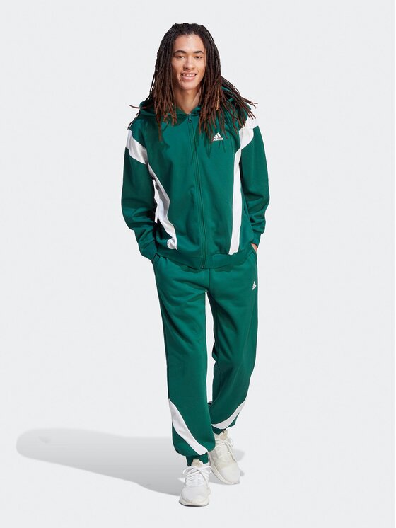 adidas Trening Sportswear Fleece IJ6068 Verde Regular Fit