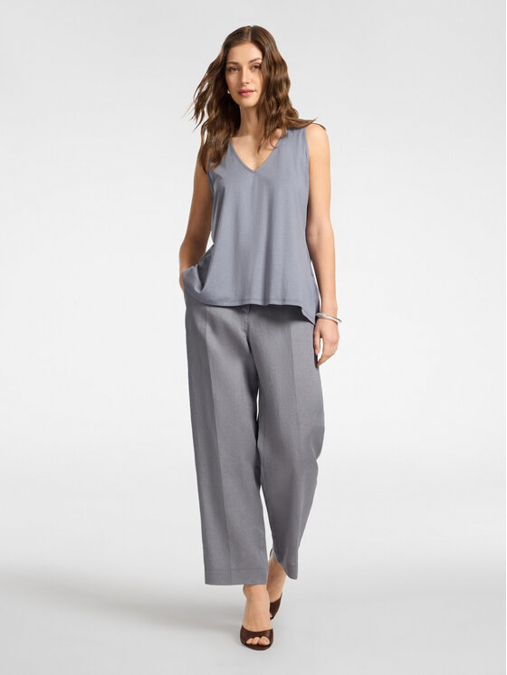 Elena Mirò Elena Mirò Spodnie materiałowe P007P000494N023 Szary Regular Fit