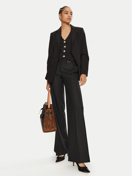 Marciano Guess Marciano Guess Παντελόνι Palazzo Magda 4BGB07 7183A Μαύρο Relaxed Fit