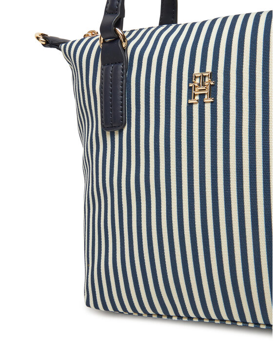 Tommy Hilfiger Tommy Hilfiger Táska Poppy Summer Small Tote AW0AW17202 Sötétkék