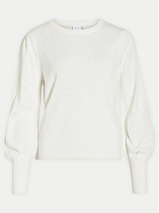 Vila Vila Sweter Ava 14090317 Écru Regular Fit