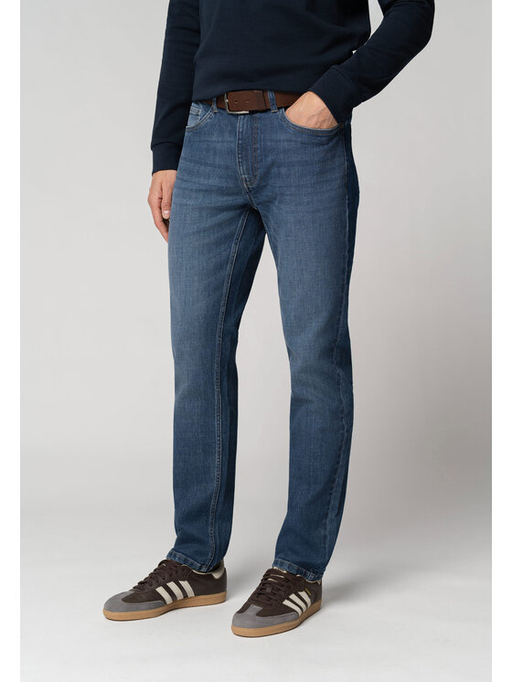 Volcano Volcano Jeansy D-LEON 50 Niebieski Regular Fit