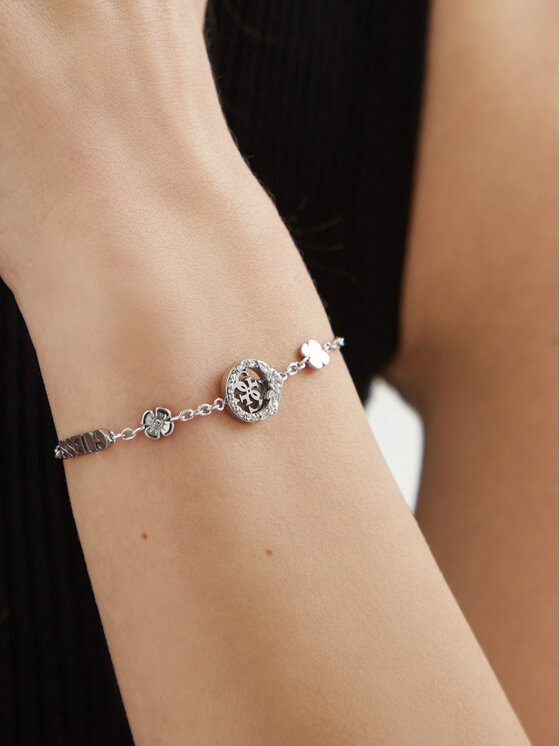 Guess Guess Náramek JUBB05 039JW Stříbrná