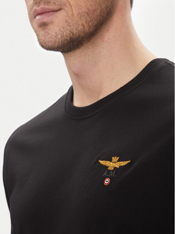 Aeronautica Militare Aeronautica Militare T-särk 251TS1580J372 Must Regular Fit
