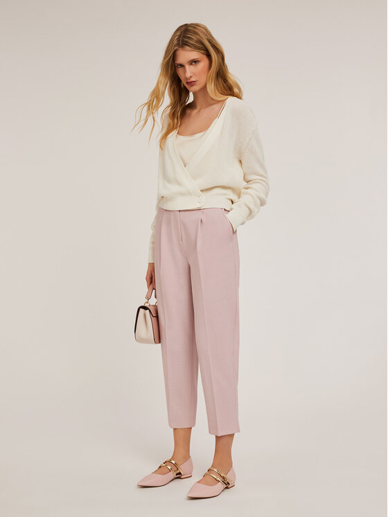 Motivi Motivi Pantaloni di tessuto P193Q003746N009 Rosa Regular Fit