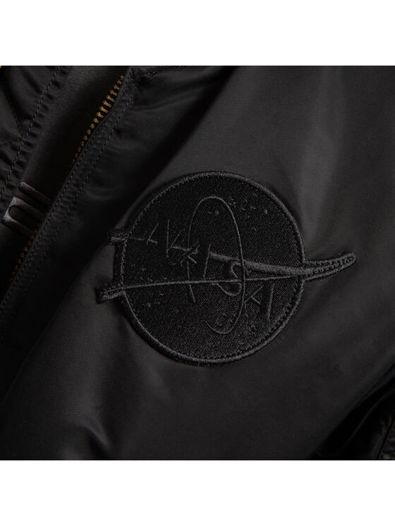 Alpha Industries Alpha Industries Kurtka bomber Alpha Industries MA-1 VF NASA ALL BLACK Czarny Regular Fit
