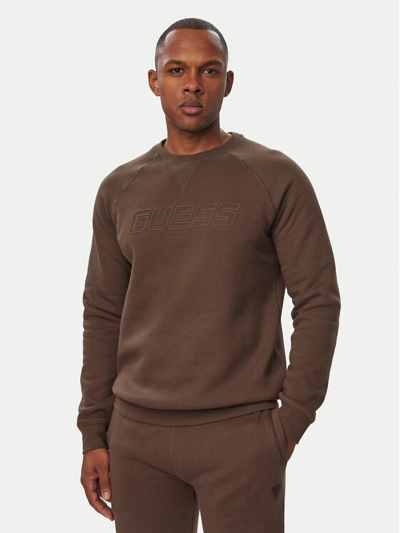 Guess Guess Mikina Z4YQ16 K9V31 Hnědá Regular Fit