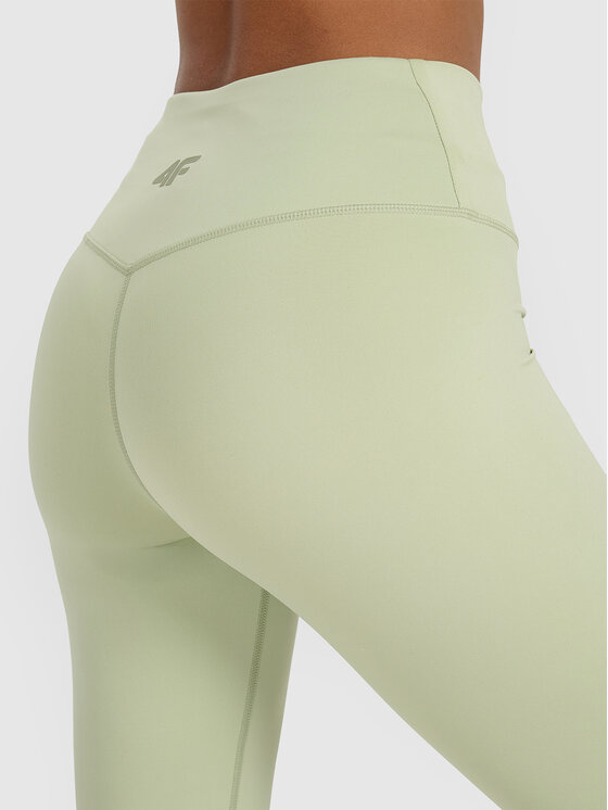 4F 4F Legginsy MULTI ACTIVE Zielony jasny Slim Fit
