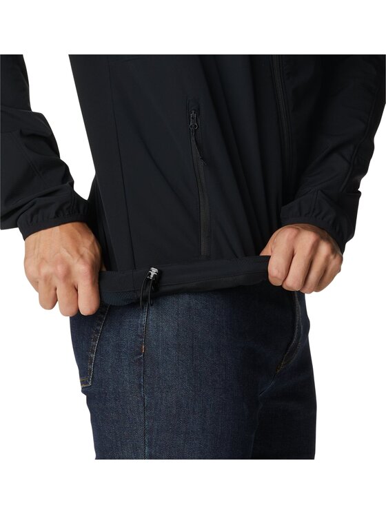 Columbia Columbia Kurtka outdoor Columbia Tall Heights Hooded Softshell Jacket Czarny Regular Fit