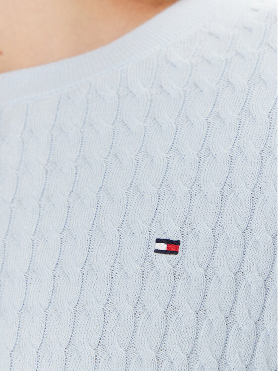 Tommy Hilfiger Tommy Hilfiger Pullover WW0WW44993 Himmelblau Regular Fit