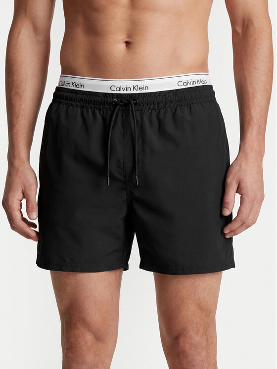 Calvin Klein Swimwear Calvin Klein Swimwear Plavecké šortky LV00N61024 Černá Regular Fit
