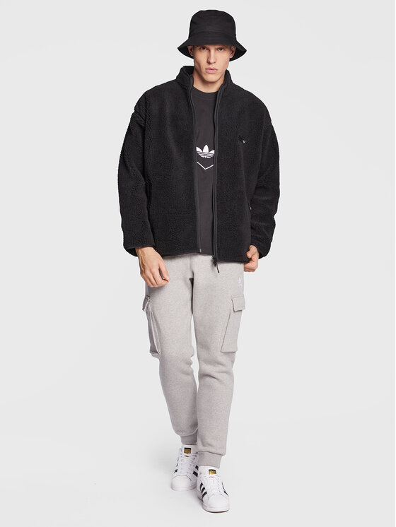 adidas adidas Geacă Reclaim Sherpa Jacket HK2771 Negru Regular Fit
