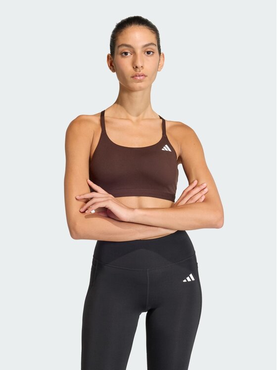 adidas adidas Biustonosz sportowy 164873 Brązowy