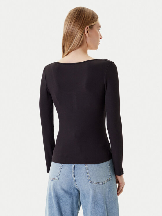 Guess Guess Bluzka O5YI00 KCQ72 Czarny Regular Fit