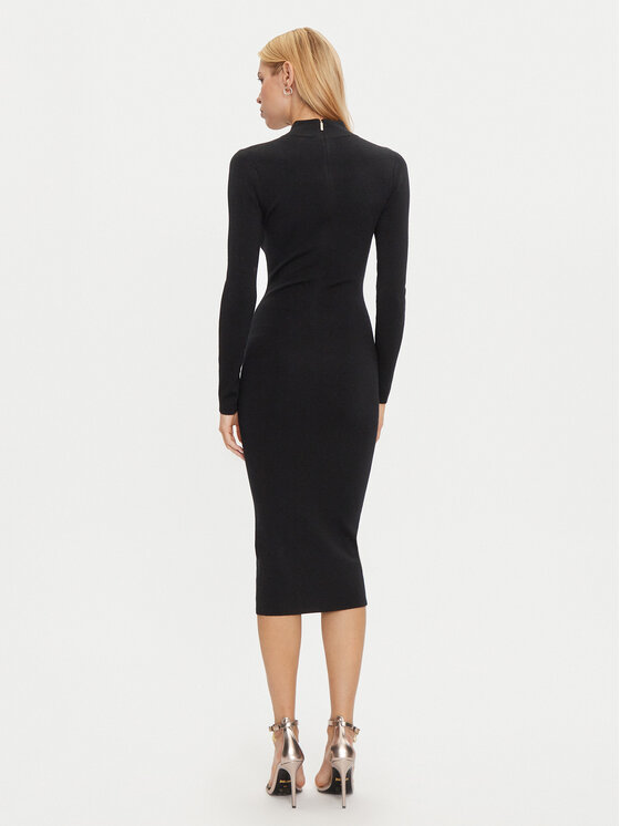 MICHAEL Michael Kors MICHAEL Michael Kors Trikotažinė suknelė MF482Q14VR Juoda Slim Fit
