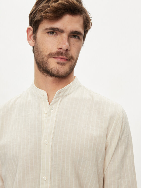 Pepe Jeans Pepe Jeans Риза Pamphill PM308499 Бежов Regular Fit