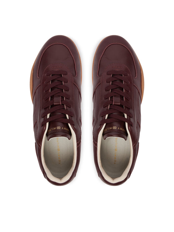 Tommy Hilfiger Tommy Hilfiger Сникърси Th Vintage Low Runner Leather FW0FW09485 Кафяв