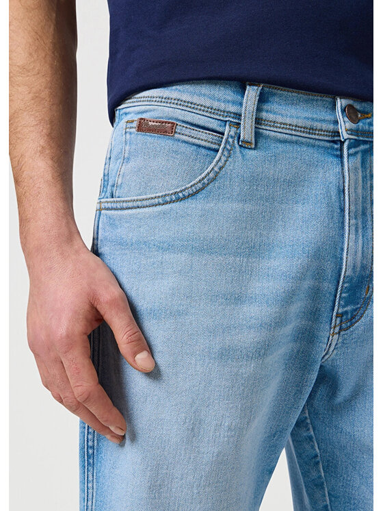 Wrangler Wrangler Szorty jeansowe TEXAS SHORTS Niebieski Straight Fit
