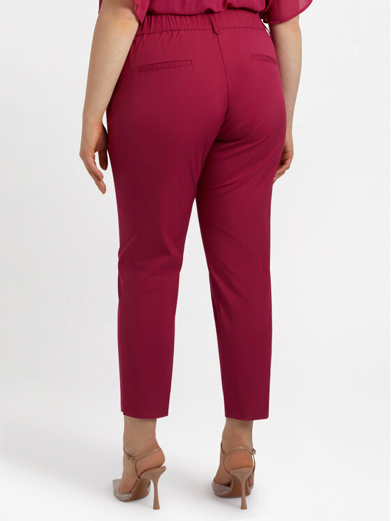 Fiorella Rubino Fiorella Rubino Spodnie materiałowe P114T004803N019 Bordowy Slim Fit
