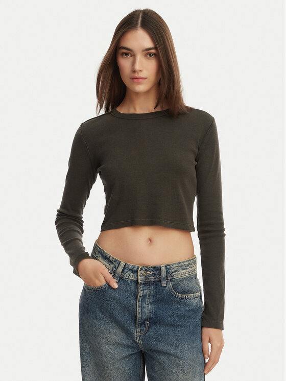 Element Bluză Icon Crop W ELJKT00122 Cropp Fit