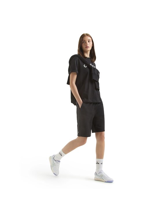 Diadora Diadora Szorty sportowe BERMUDA ATHL. LOGO Czarny Regular Fit