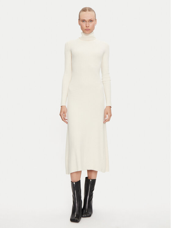 Vila Vila Strickkleid Maria 14106153 Écru Regular Fit