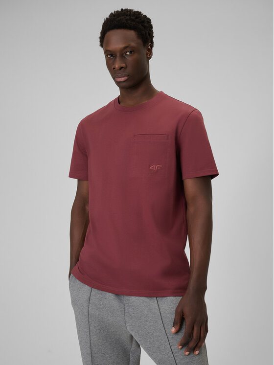 4F 4F T-shirt SPORT STORIES 25/26 Bordeaux Regular Fit