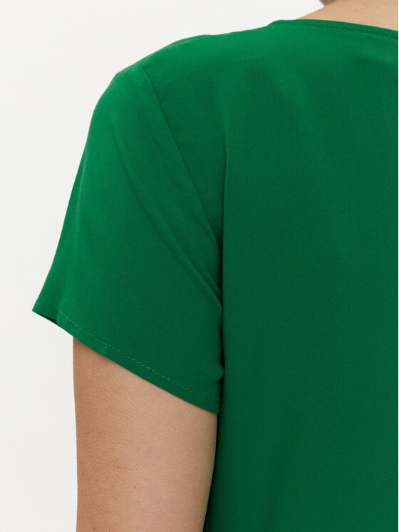 Vila Vila T-Shirt Paya 14067404 Zelená Regular Fit