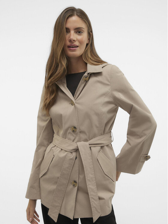 Vero Moda Vero Moda Pārejas mētelis Chelsea 10300845 Brūns Regular Fit