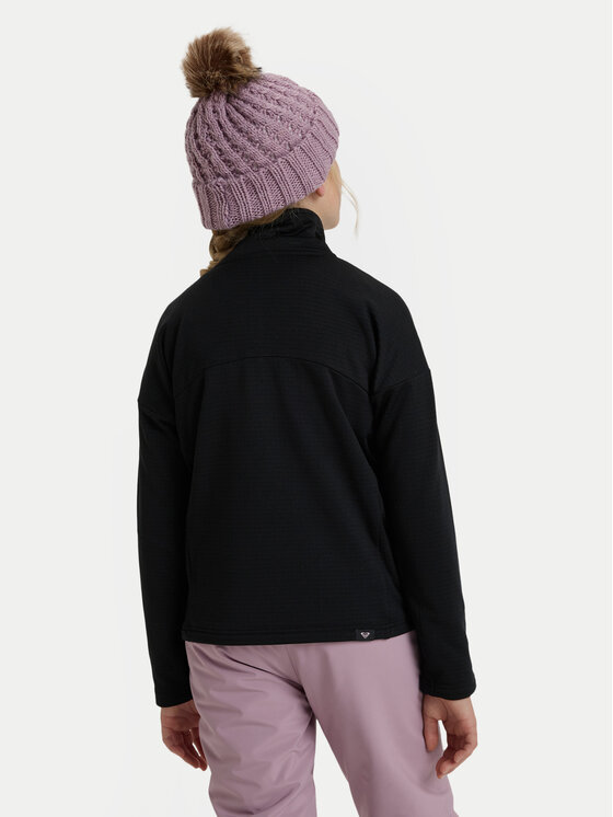 Roxy Roxy Felpa di pile Sidley ERGFT04014 Nero Regular Fit