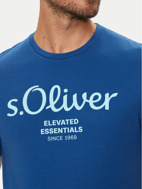 s.Oliver s.Oliver T-Shirt 2139909 Niebieski Regular Fit