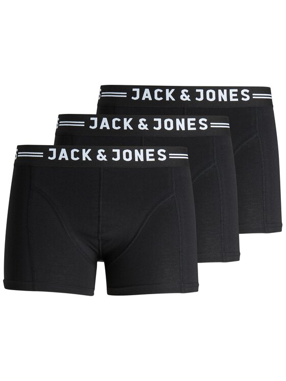 Jack&Jones 3 bokseršortu pāru komplekts Sense 12081832 Melns