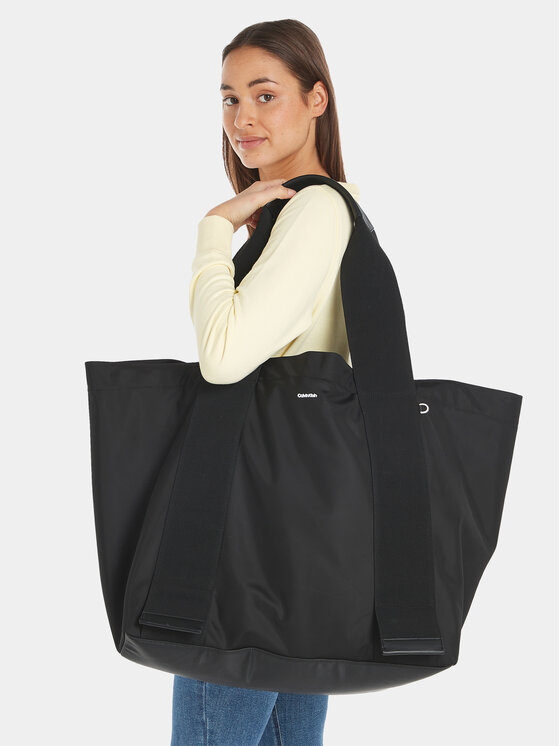 Calvin Klein Сумка Wide Strap Nylon Shopper Lg K60K611044 Чорний