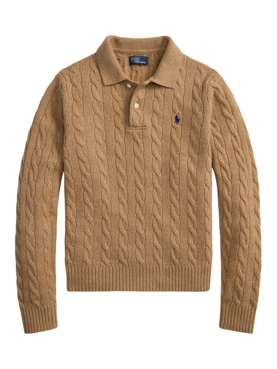 Polo Ralph Lauren Polo Ralph Lauren Svetr 211972132002 Světle hnědá Regular Fit