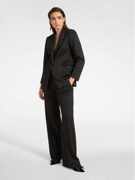 Elena Mirò Elena Mirò Giacca di transizione Q126P100065N001 Nero Slim Fit