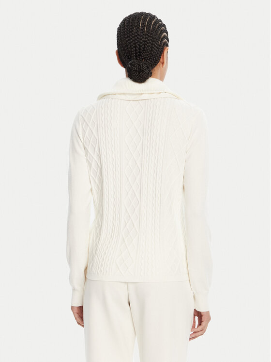 Liu Jo Sport Liu Jo Sport Sweter TF5039 MS75L Écru Regular Fit